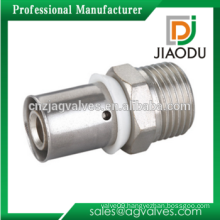 Brass Male Straight Coupling Press Fitting For Pex-Al-Pex Pipe